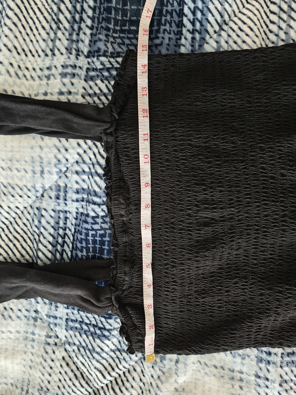 American Eagle Outfitters Black Smocked Tiered Mini Dress with Adjustable Straps - Picture 10 of 11